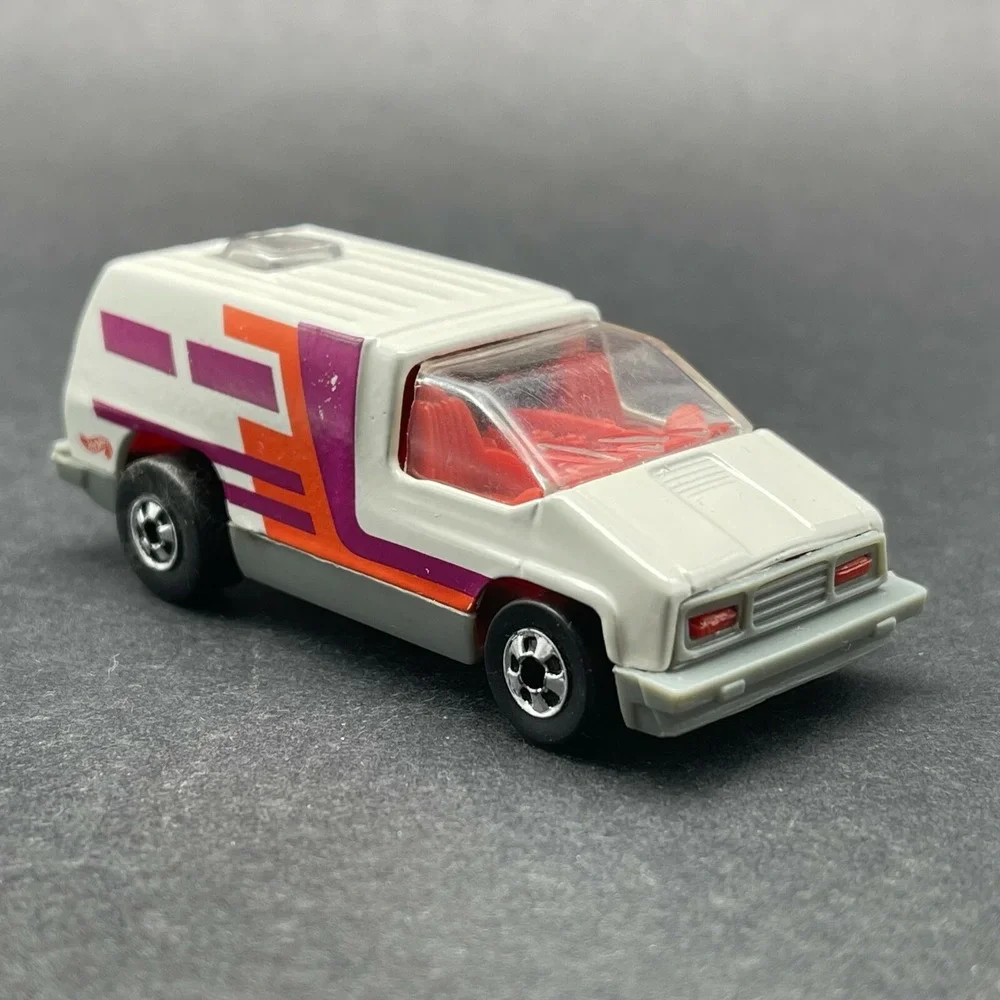 Hot Wheels Beach Blaster Mini Van White Graphics Diecast 1/64 Rear‎ Sunroof #528